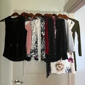 Womens tops & dresses from Ann Taylor, Altar’d State, Gap, & WHBM